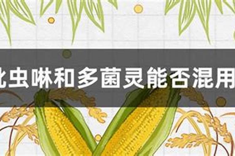 吡虫啉和多菌灵能否混用？