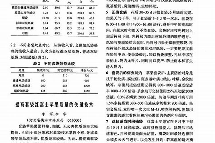 套袋红富士苹果管理：提升品质与效益的关键步骤